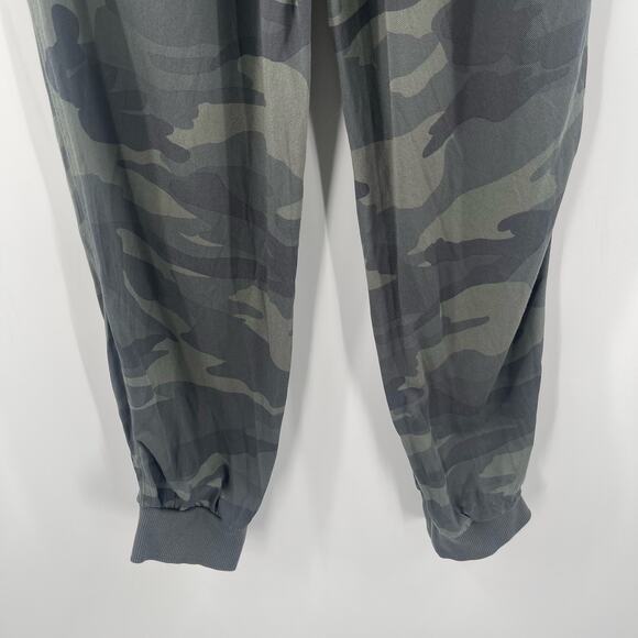 SANCTUARY Jogger Pants Size Small Camo Camouflage Green Elastic Waist Casual - Picture 10 of 13